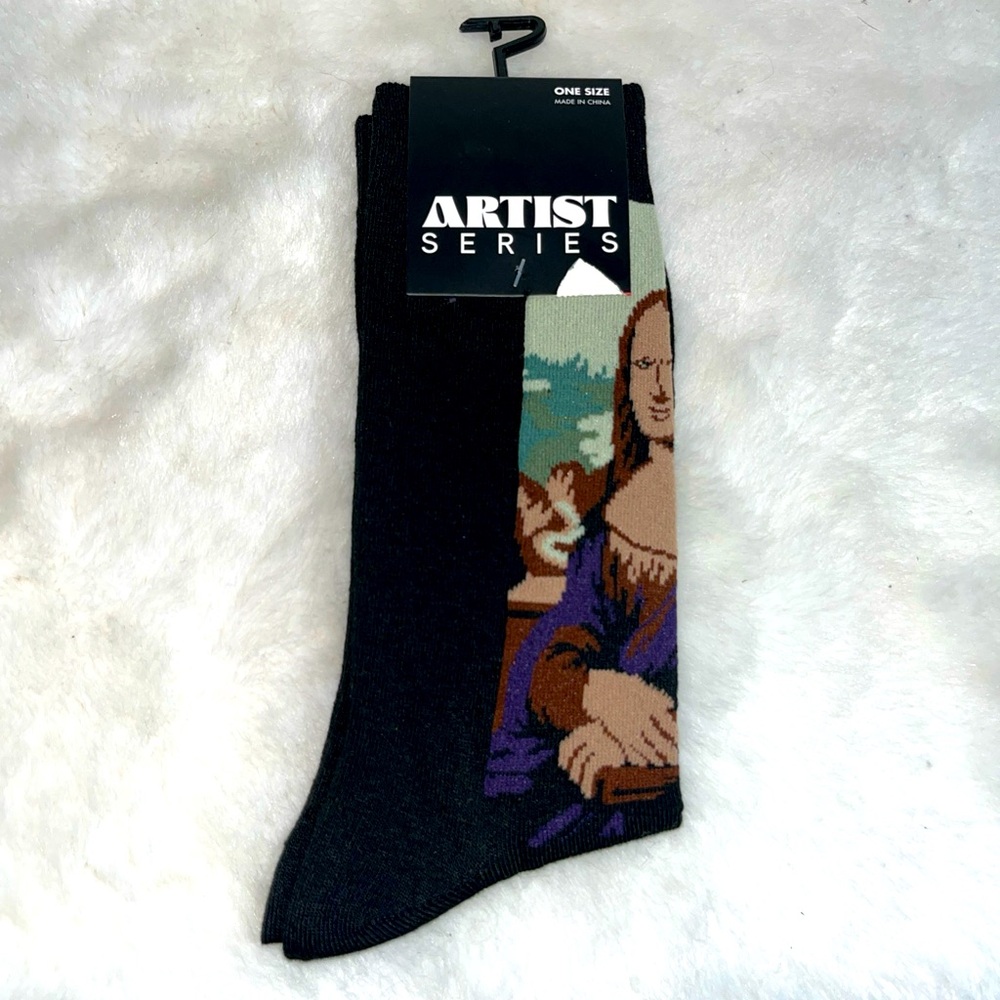 Artist Series Men’s Socks Mona Lisa, Leonardo da Vinci 1503-1506 Official Merch